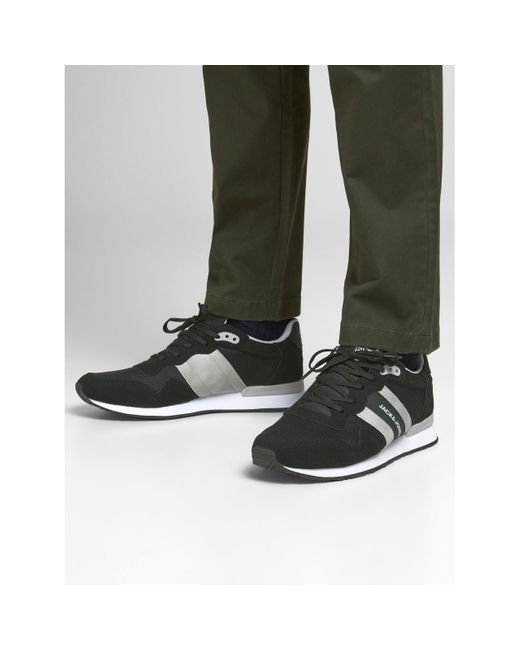 Jack & Jones Green Stellar Mesh 2.0 Trainer for men