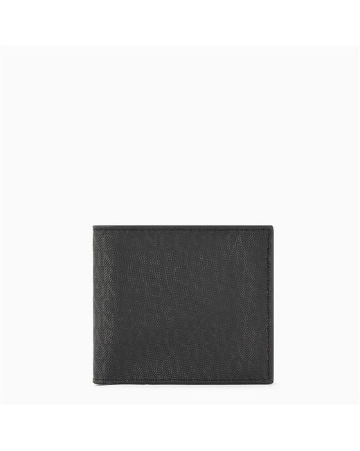 Armani Exchange Black All Over Logo Wallet for men