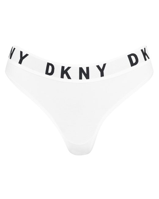 DKNY White Cosy Bf Thong