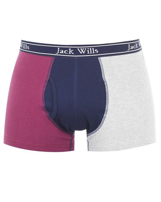 Jack Wills Blue Bridley Colour Block Boxer for men