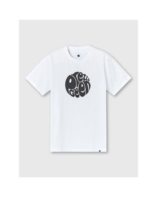 Pretty Green White Pretty Pg Gillespie Logo Ts for men