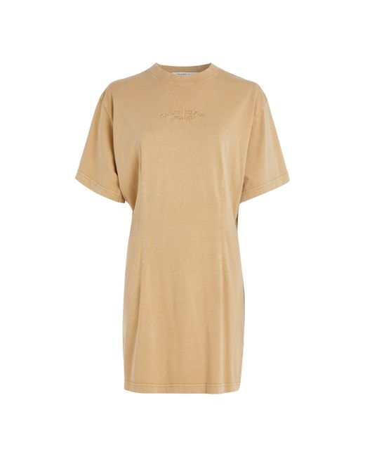 Calvin Klein Natural Garment Dye Darted T-shirt Dress