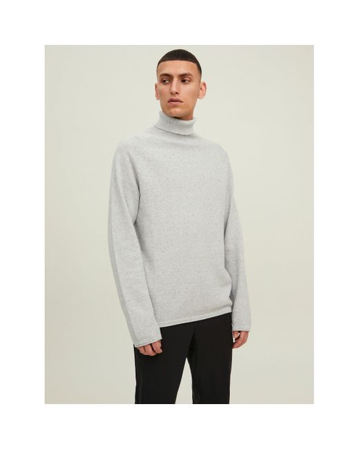 Jack & Jones Gray Hill Roll Neck Sweater for men