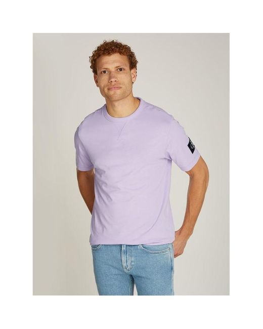 Calvin Klein Purple Badge T-shirt for men