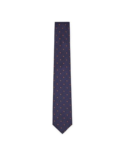 Boss Blue Large Dotted Tie for men