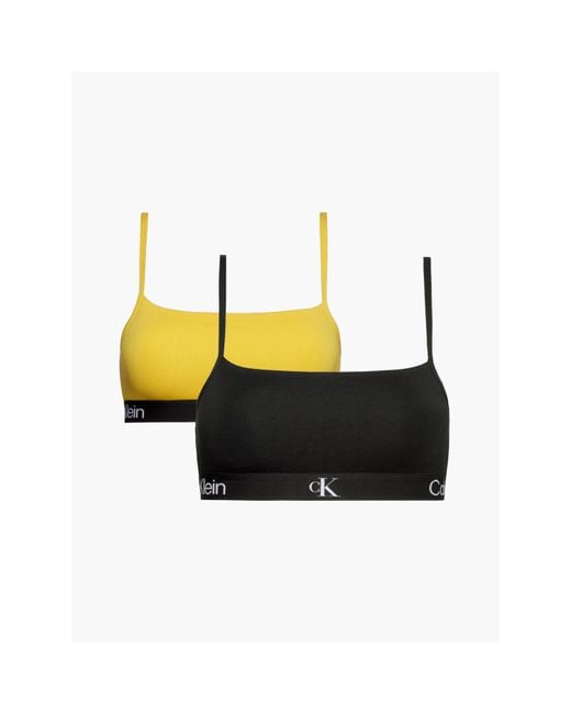 Calvin Klein Black Calvin Klein Unlined Bralette 2pk