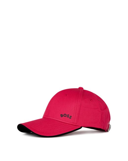 Boss Pink Bold Curved Cap for men