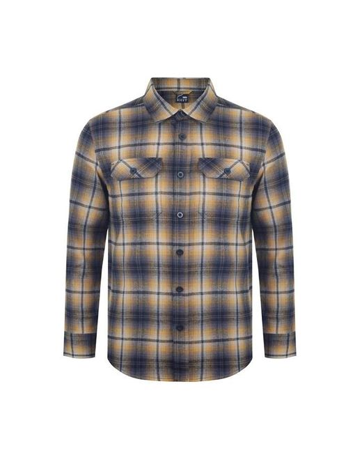 Fabric Blue Flannel Shirt Sn for men