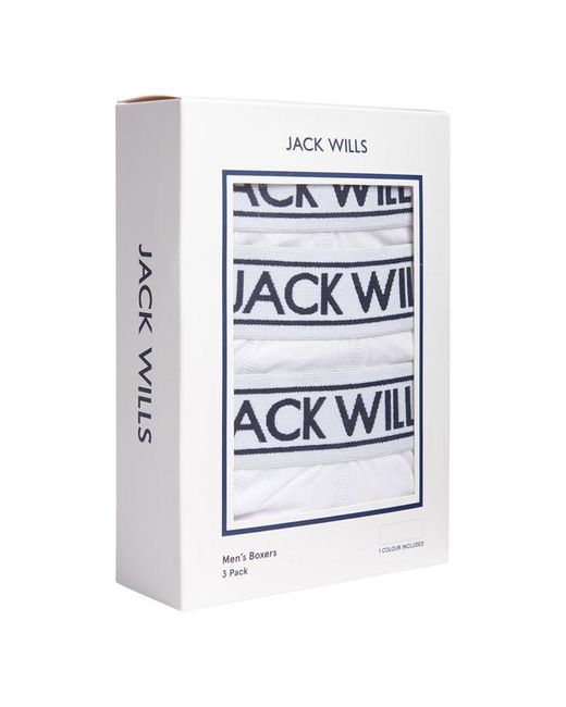 Jack Wills Gray Daily 3 Pack Of Boxers for men