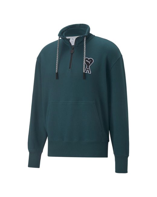 PUMA Green X Ami Half Zip Sweatshirt