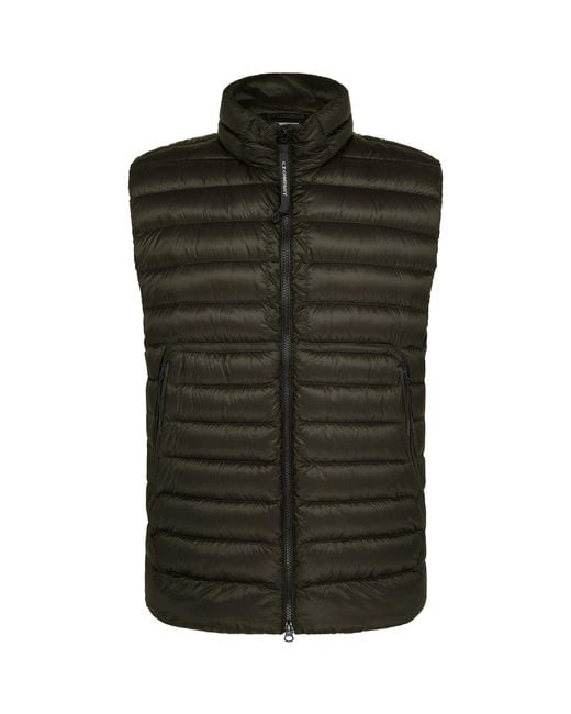 C P Company Green D.D. Shell Lens Down Vest for men