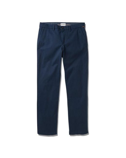 Timberland Blue Stitch Twill Chino Trousers for men