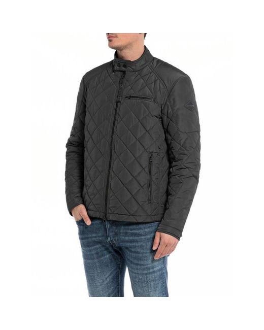 Replay Gray Short Jacket for men