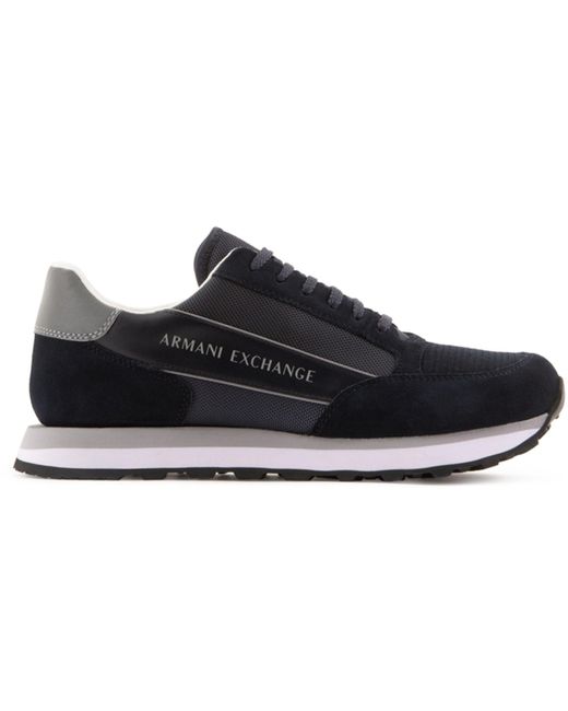 ARMANI EXCHANGE Black Modern Runners for men