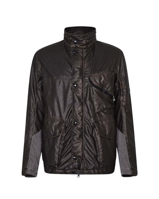 C P Company Black Padded Jacket for men