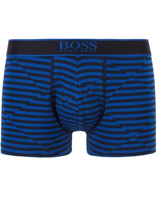 Boss Blue 24 Stripe Trunks for men