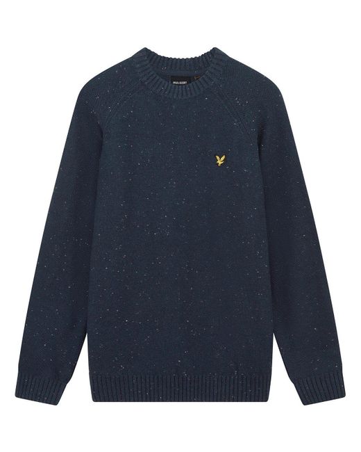 Lyle & Scott Blue Lyle Donegal C-neck Sn99 for men