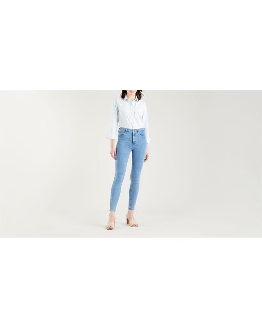 Levi's Blue Mile High Super Skinny Jeans