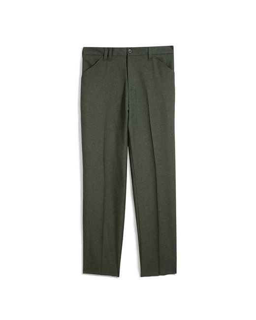 Farah Green Ladbroke Hopsack Trousers for men
