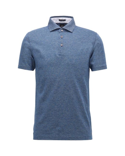 Boss Blue T-pryde Polo Shirt for men