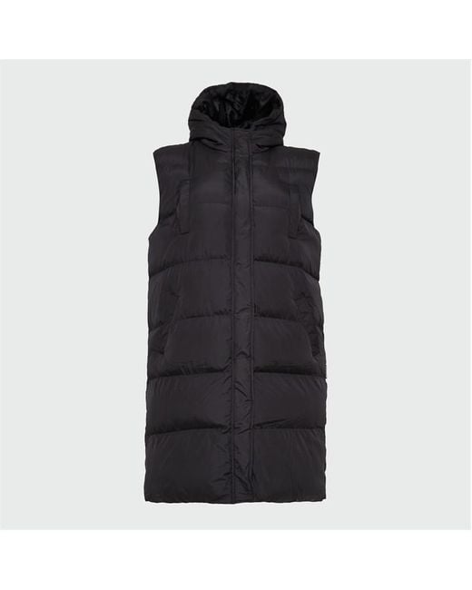 Missguided Black Recycled Plus Size Longline Puffer Gilet