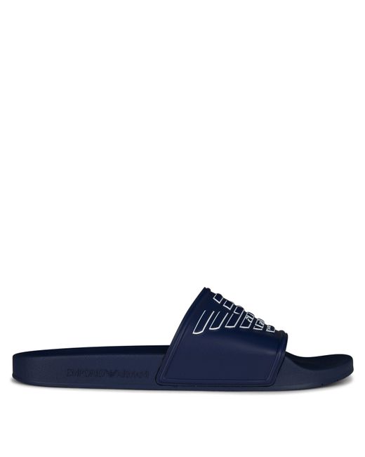 Emporio Armani Blue Eagle Sliders for men