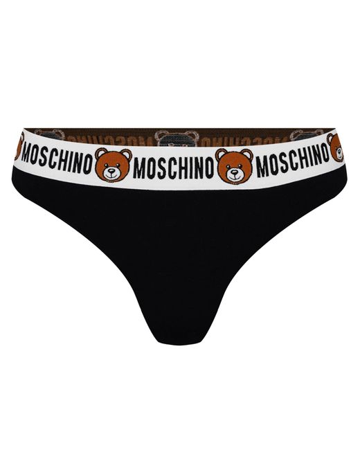 Moschino Black Moschino 3 Pack Tape Thongs