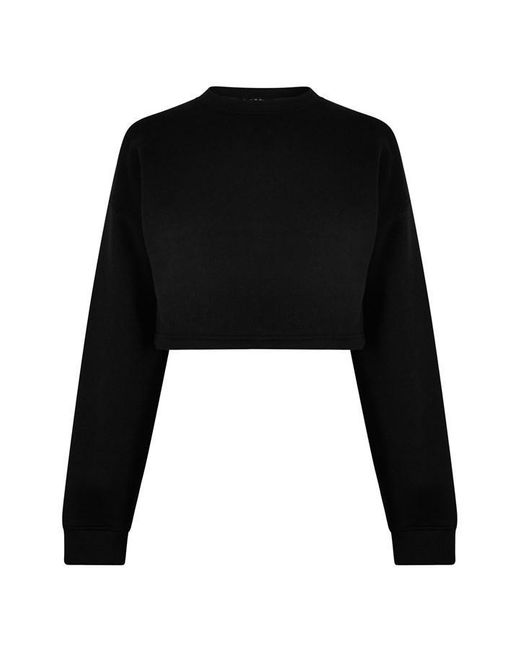 I Saw It First Black Ultimate Cropped Sweatshirt