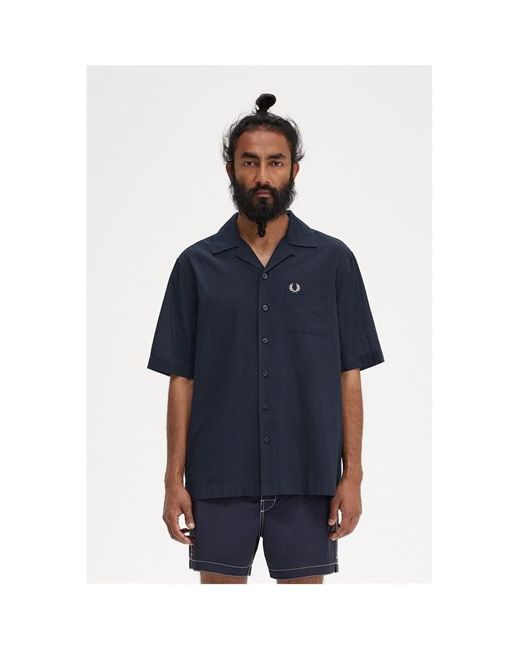 Fred Perry Blue Fred Revere Col Ss Sn42 for men