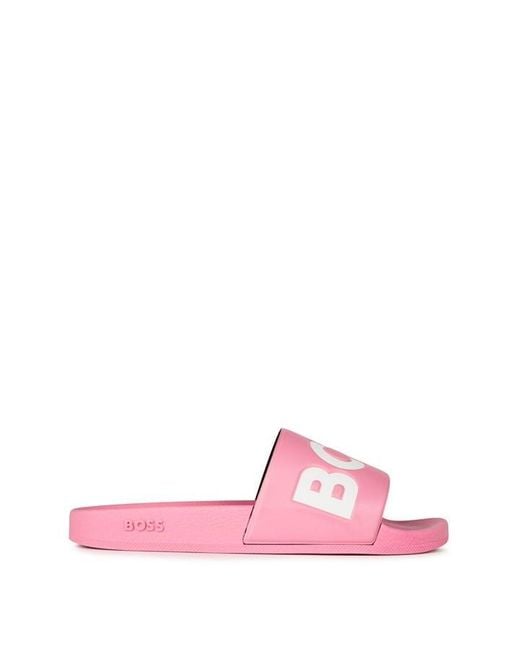 Boss Pink Aryeh Sliders Ladies