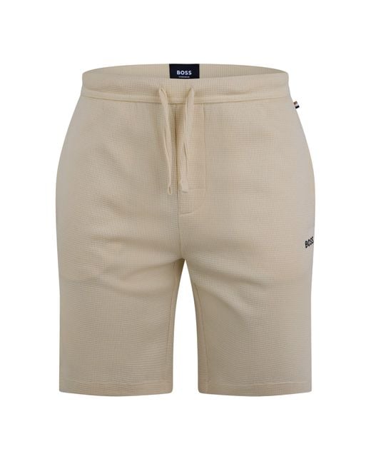 Boss Natural Waffle Shorts for men