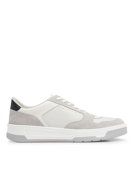 Boss White Baltimore Tennis Style Trainer for men