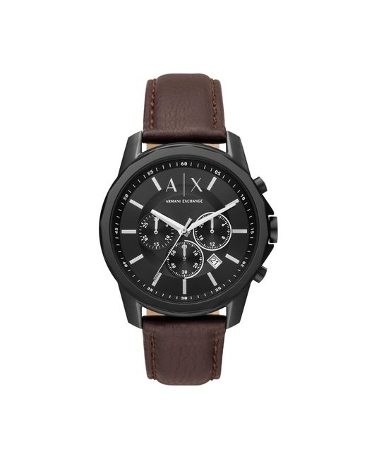 ARMANI EXCHANGE Black Banks Watch for men