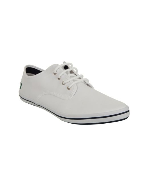 Fred Perry White Foxx Twill Trainers for men