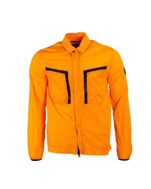 Marshall Artist Orange Krinkle Overshirt for men