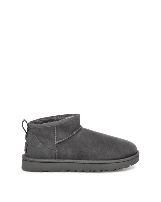 Ugg Gray Classic Ultra Mini Boots