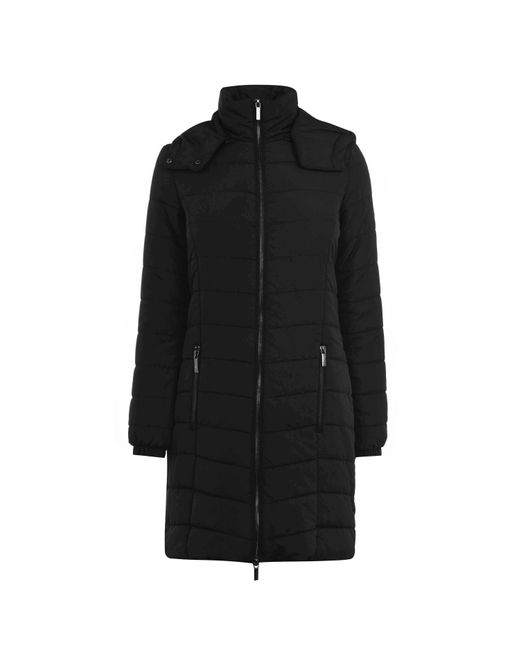 ARMANI EXCHANGE Black Long Baffle Jacket