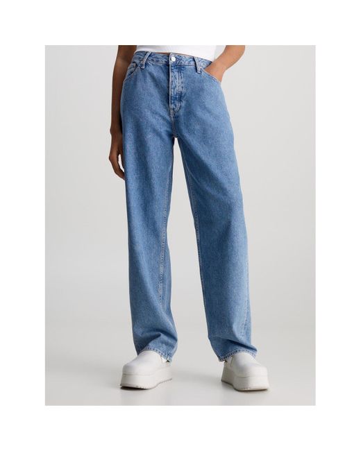 Calvin Klein Blue 90S Straight Jeans