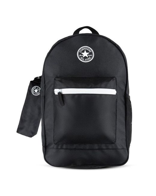 Converse Black Backpack With Pencil Case