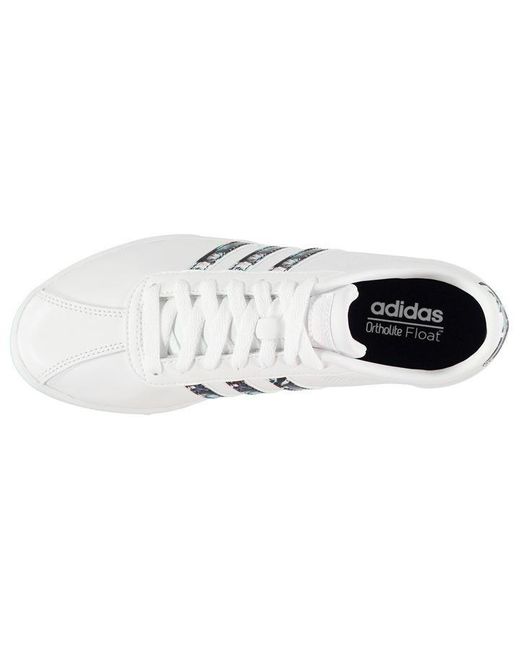 ladies adidas white leather trainers