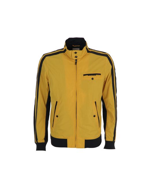 DIESEL Yellow Jelen Biker Jacket for men