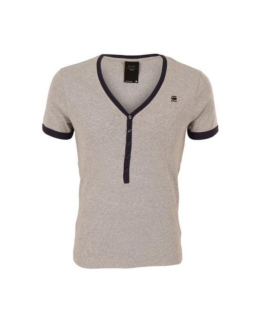 G-Star RAW Gray Gstar Correctline Clay T Shirt for men