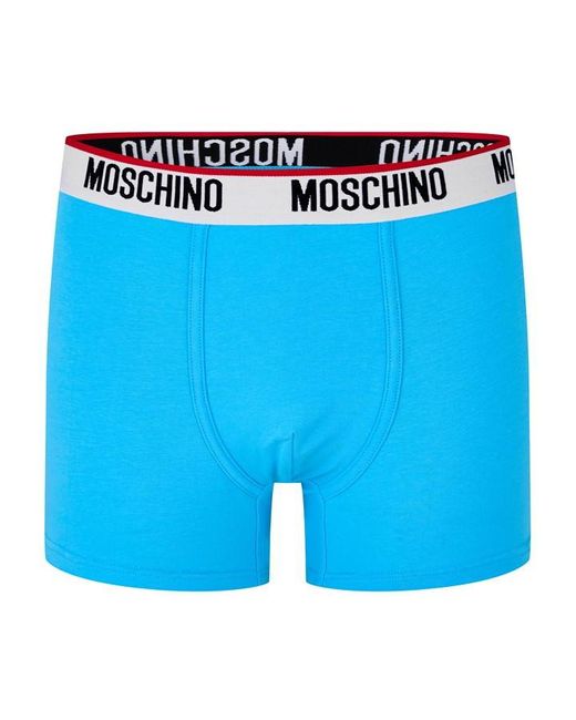 Moschino Blue Two Pack Boxer Trunks for men