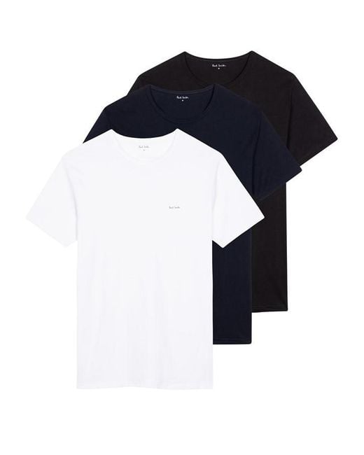 Paul Smith White 3 Pack Lounge T Shirts for men