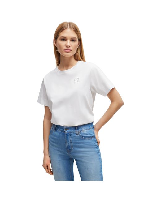 Boss White Elphi T Shirt