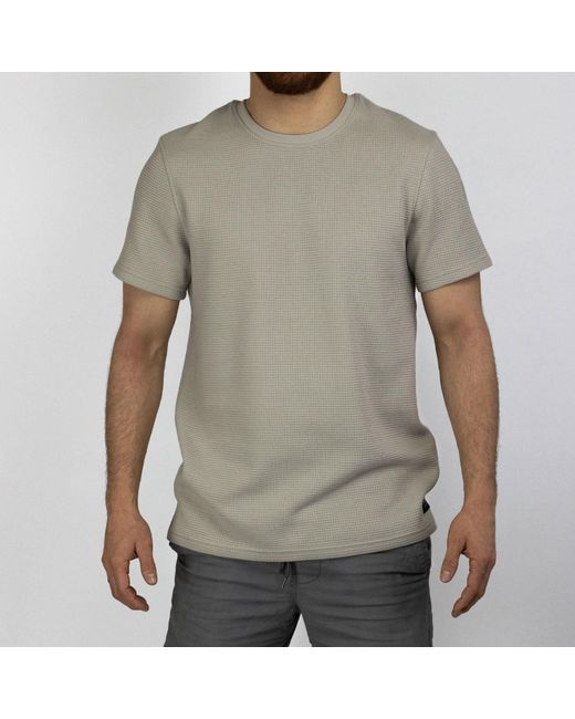 Firetrap Gray Waffle Tee for men