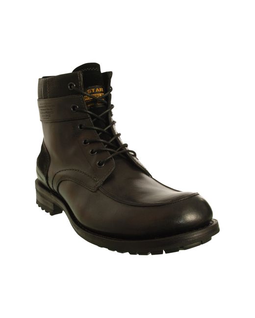 G-Star RAW Black Gstar Patton Iii Officer Boots for men