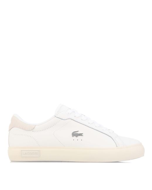 Lacoste White Powercourt Trainers