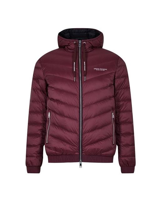 Armani Exchange Purple Giacca Piumino Puffer Jacket for men