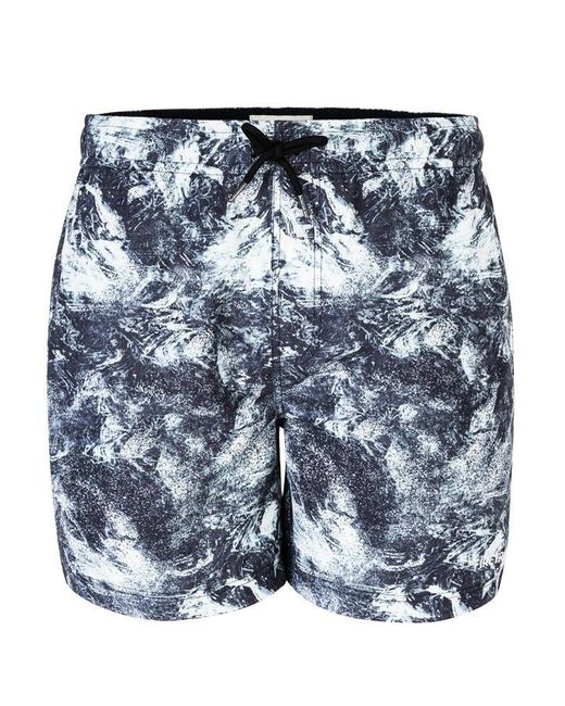 Firetrap Blue Aop Swim Shorts for men